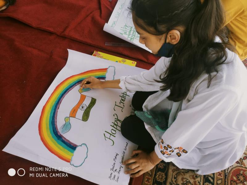 Painting during independance day