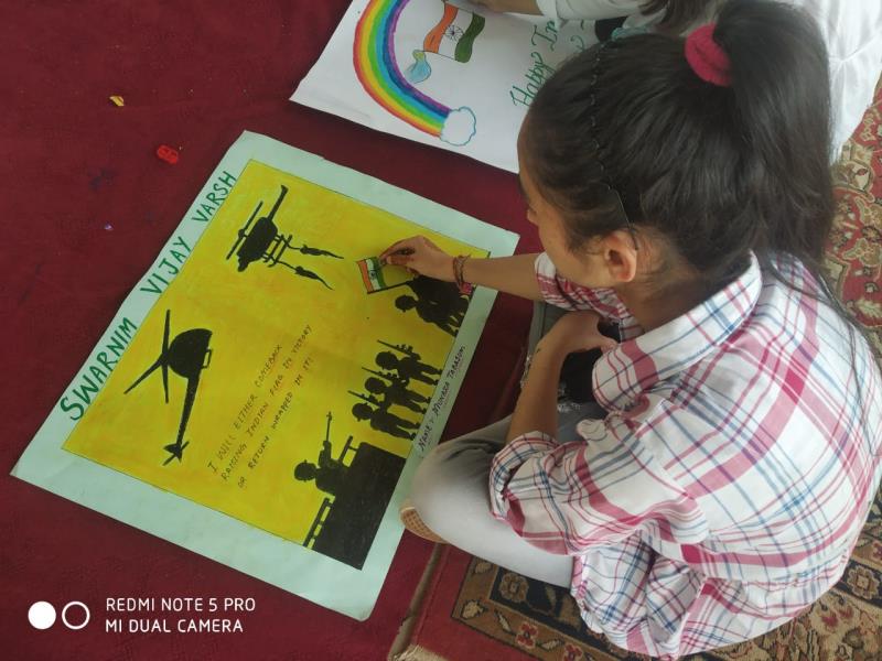 Painting during independance day