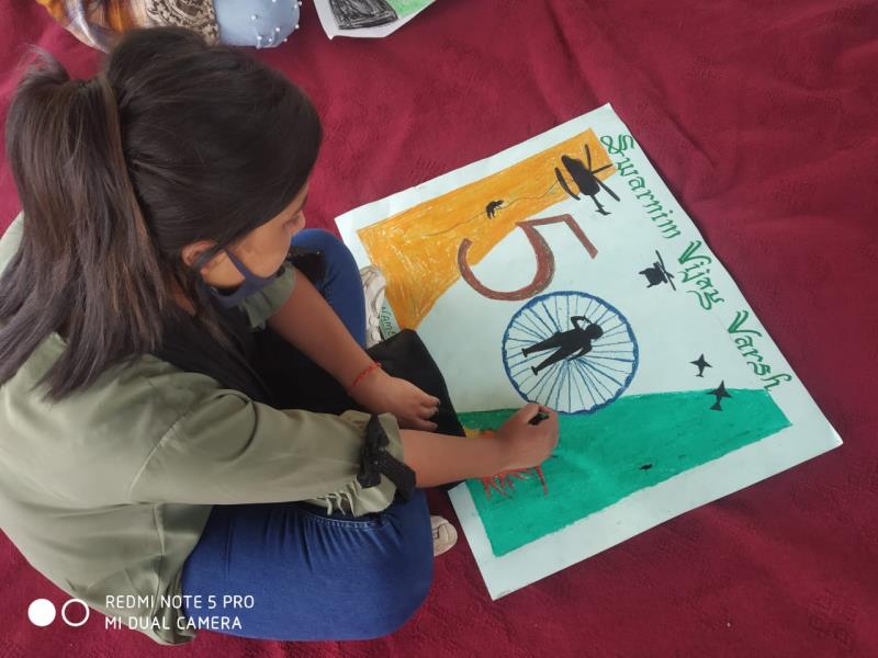 Painting during independance day